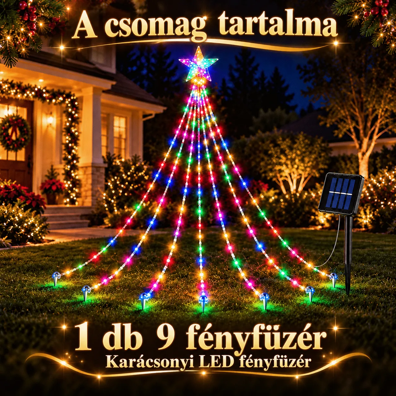 Csillagos ünnepi fényfüzér, Starsy - Image 2