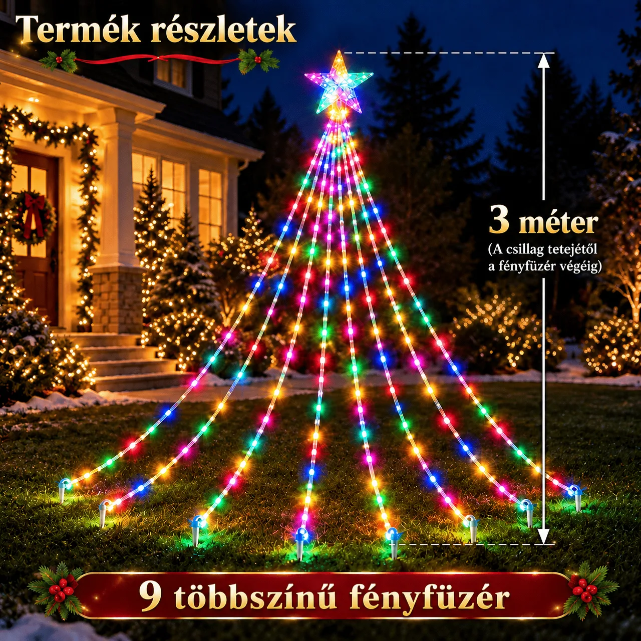 Csillagos ünnepi fényfüzér, Starsy - Image 3
